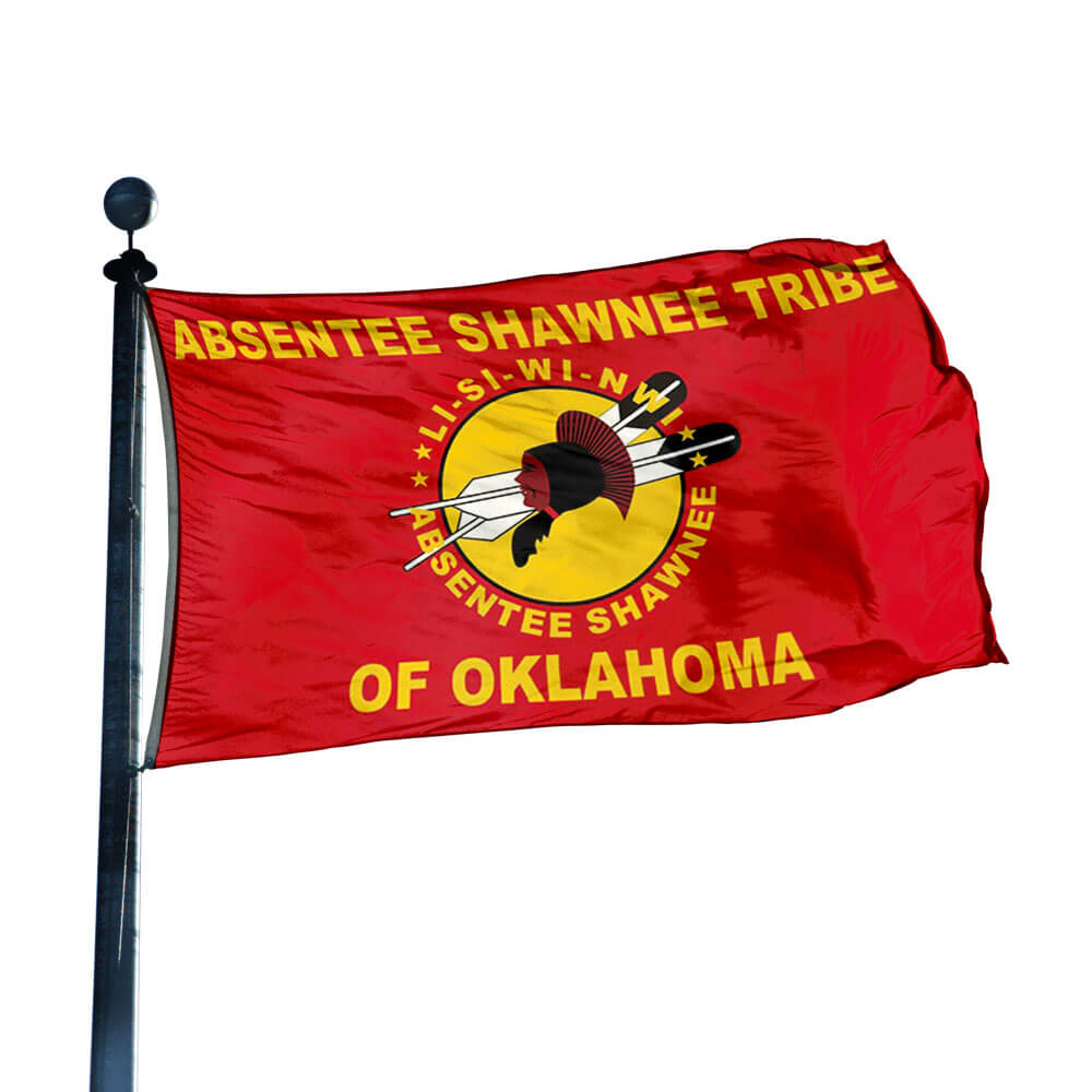 Absentee Shawnee Tribe Flag, image size:1000x1000