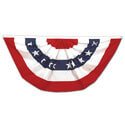 Red White and Blue Stripes & Stars Full Fan, DFFAN36WSN