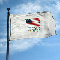 Wincraft Team USA Olympic Gartenflagge – Doppelseitig, 30,5 X 45,7 Cm, Aus Polyester – Für Garten, Haus & Fans