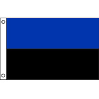 Double Stripe Flag: Blue/Black | FlagandBanner.com