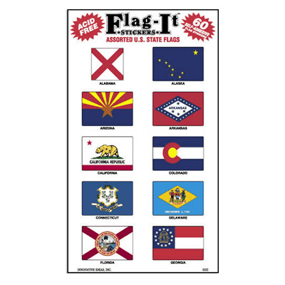 Assorted State Flag Stickers | FlagandBanner.com