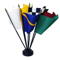 Auto Racing Miniature Flag Kit | FlagandBanner.com