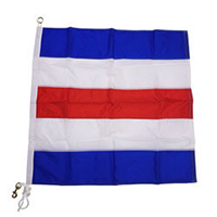 TaylorMade Products Stringa Di Bandiere Nautiche Codice Internazionale - 12 Bandiere 30x45 Cm Su Corda 9 Metri
