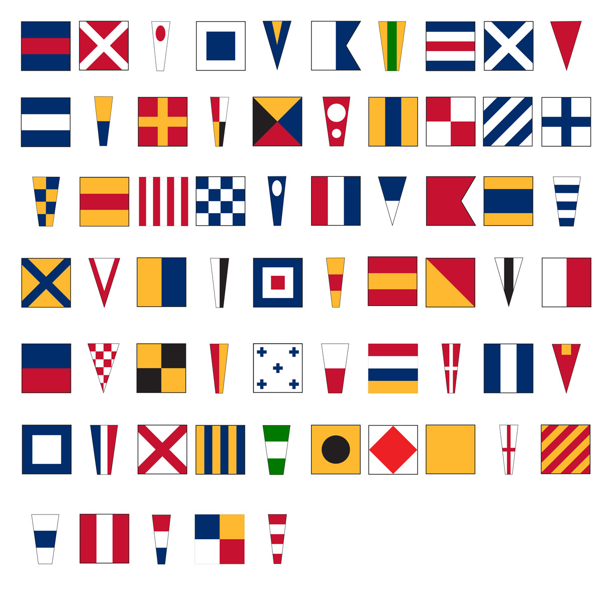 Nautical Signal Flag Set | Full Dress Ship Kit with Ropes | FlagandBanner.com Nautical Signal Flag Set | Full Dress Ship Kit with Ropes | FlagandBanner.com
