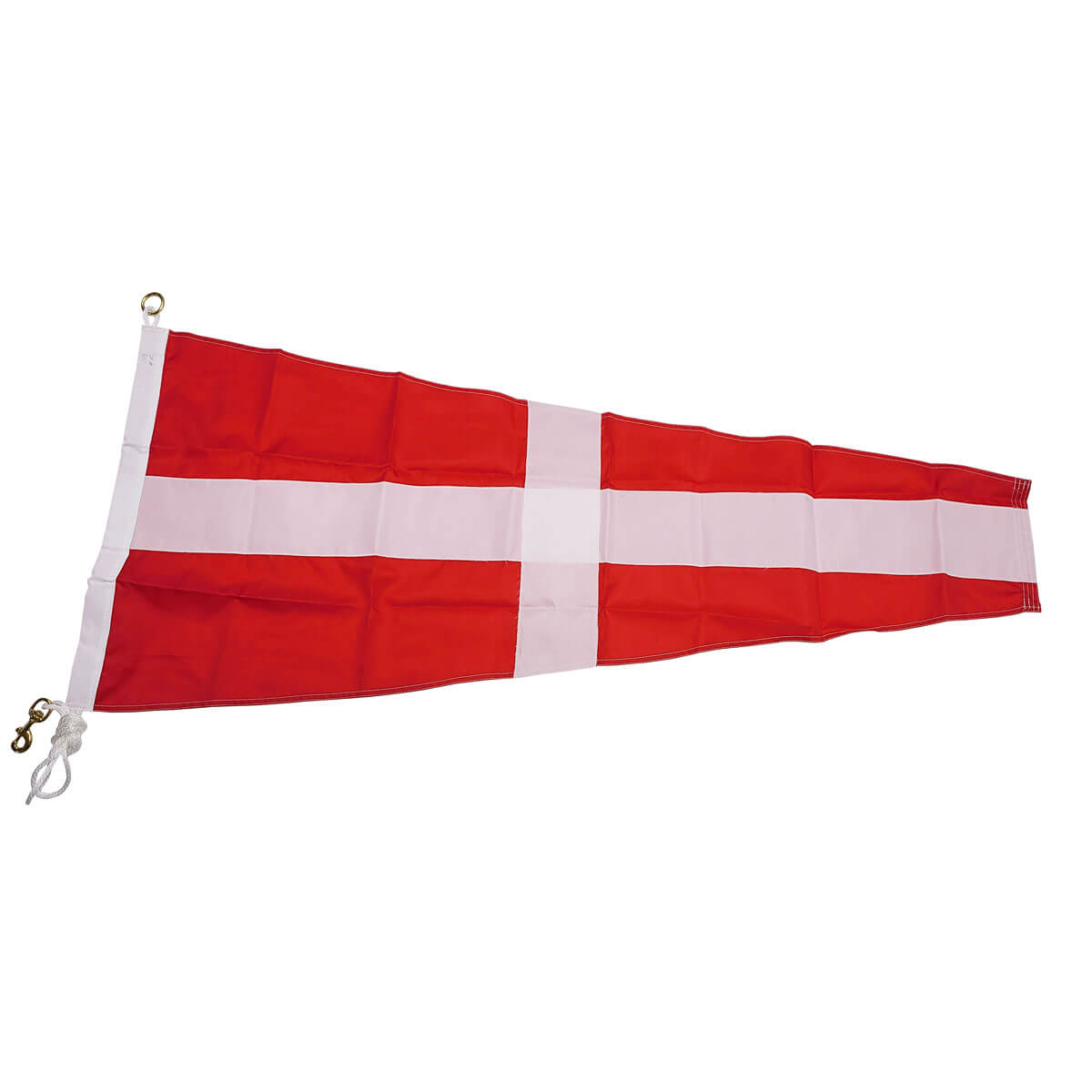 【ペンタ】 ① No. 14 4 International Code Signal Pennant with Rope and Snap Hook