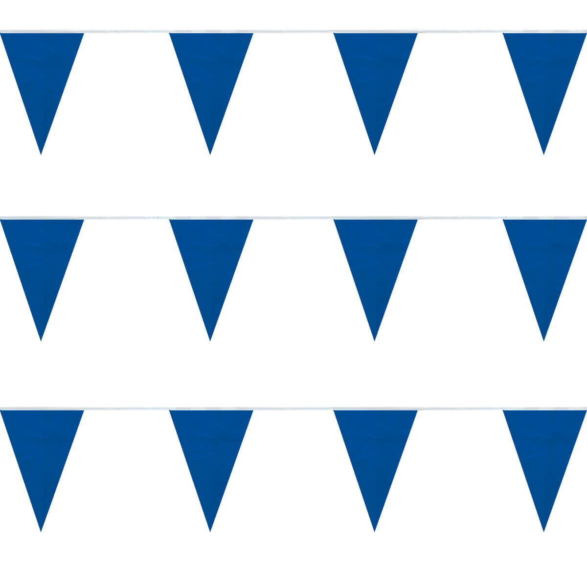 Blue Heavy Duty String Large Pennants | FlagandBanner.com
