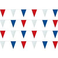 Red White Blue String Pennants, PENNS120B