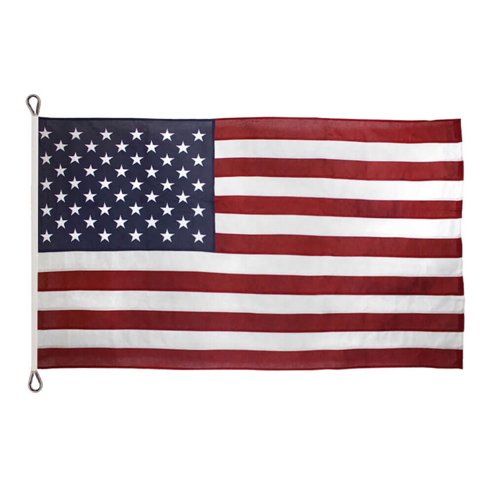 Framed American Flag | Real Cotton Cloth Embroidered Flag | Hand Stretched | Made in USA outlets